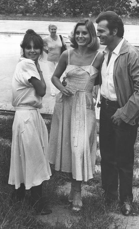 Lídia Brondi, Vera Fischer e Tarcísio Meira em “Os gigantes” (1979) Foto: Arquivo