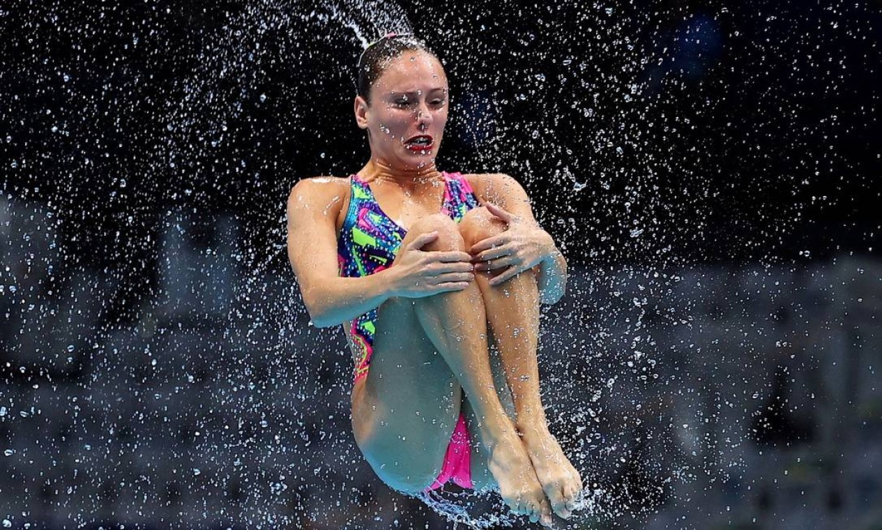 Apresentação canadense na final da natação artística Foto: MARKO DJURICA / REUTERS