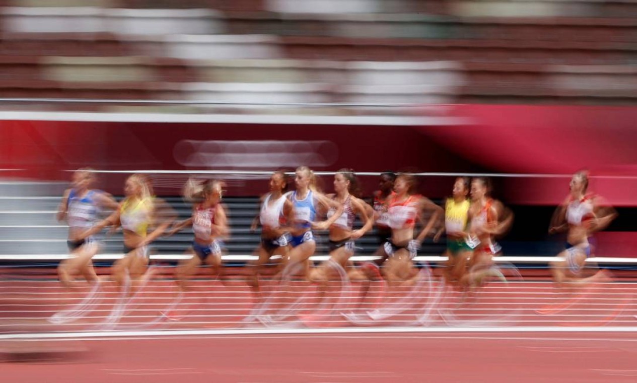 Prova dos 1500m feminino Foto: PHIL NOBLE / REUTERS