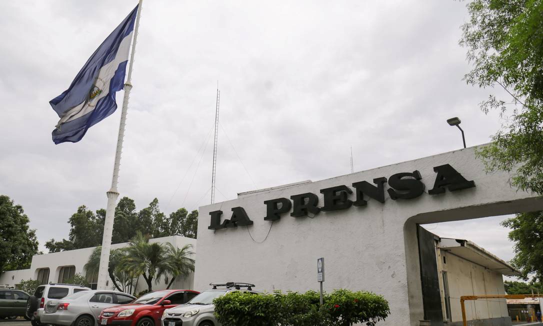 A fachada do La Prensa, o principal jornal da Nicarágua Foto: Maynor Valenzuela / Reuters