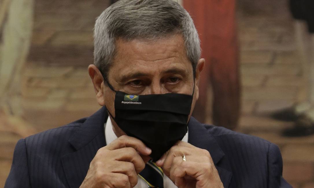 Na foto, General Braga Netto, ministro da Defesa. Foto: Cristiano Mariz / O Globo