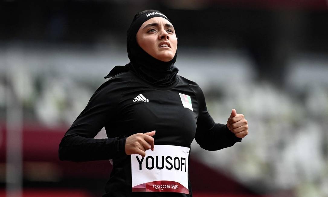 Kimia Yousofi pode ter sido a última mulher afegã a disputar os Jogos Olímpicos Foto: COI