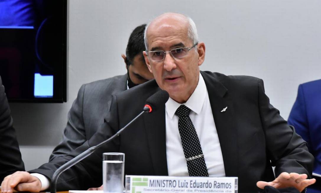 O ministro da Secretaria-Geral, Luiz Eduardo Ramos, durante audiência na Câmara Foto: Reila Maria/Câmara dos Deputados