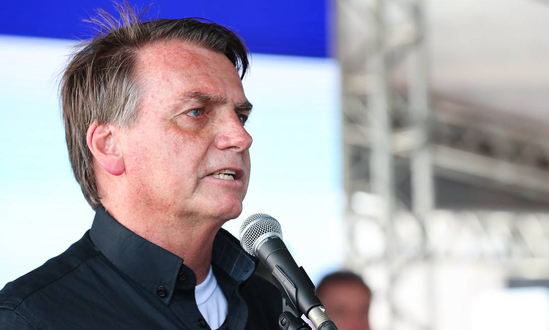 O presidente Jair Bolsonaro faz discurso durante evento em Manaus Foto: Isac Nóbrega / Presidência