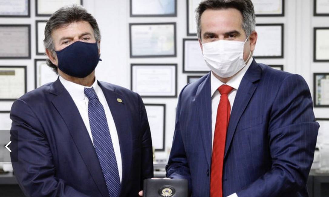 Senador Ciro Nogueira e ministro Luiz Fux Foto: Reprodução