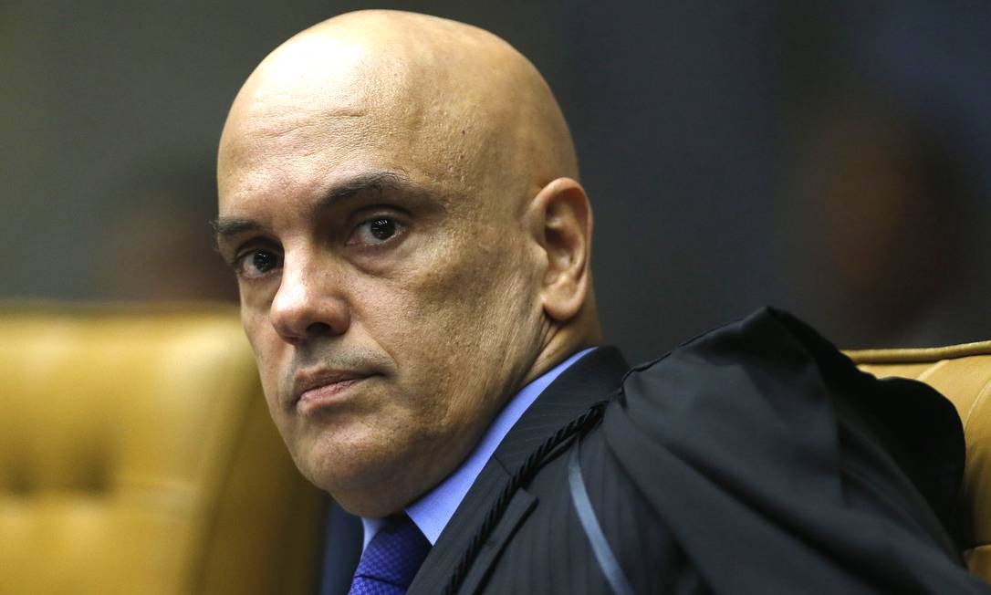 Ministro do STF, Alexandre de Moraes, alvo de pedido de impeachment do presidente Jair Bolsonaro Foto: Jorge William / Agência O Globo