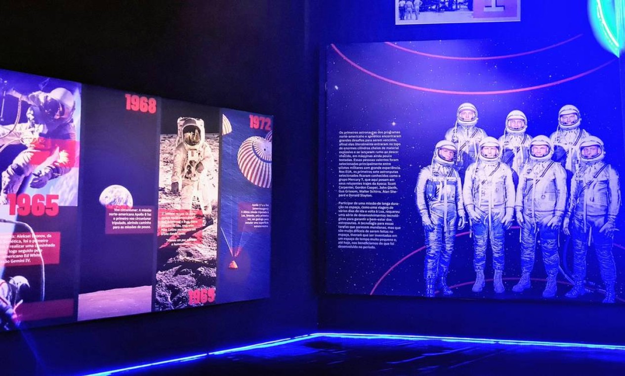 Interessados em expedições espaciais podem saber mais da história das viagens da Nasa na exposição Space Adventure Foto: Divulgação / Space Adventure
