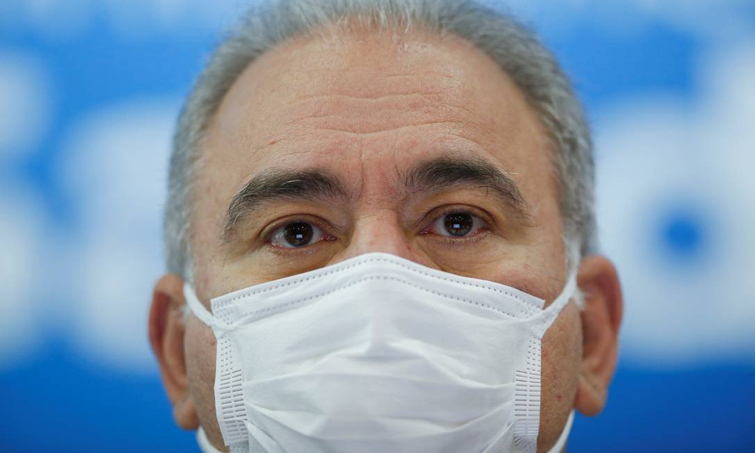 O ministro da Saúde, Marcelo Queiroga, em Brasília Foto: ADRIANO MACHADO / REUTERS