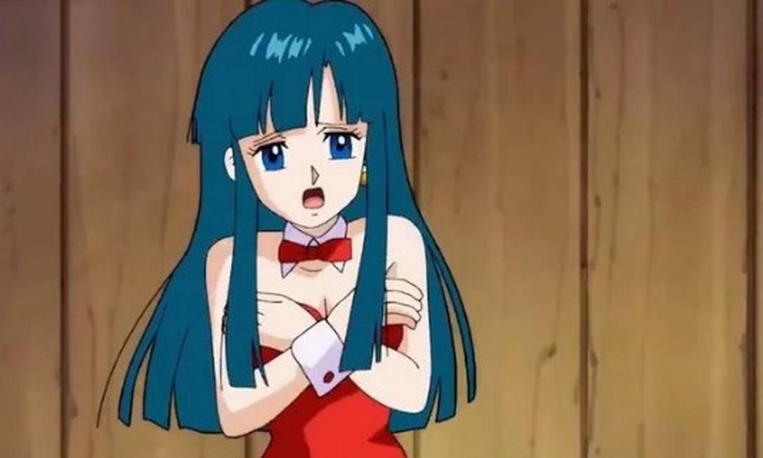Trecho da cena onde uma menina é importunada pelo personagem Mestre Kame, em 'Dragon Ball Super'. Foto: Reprodução