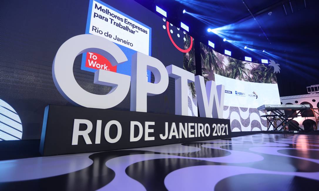 Cerimônia foi feita on-line com música e premiação das melhores empresas para trabalhar no Rio Foto: Divulgação