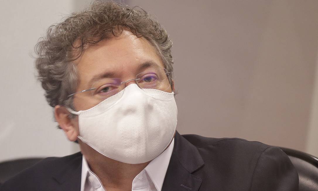 Francisco Maximiano, sócio proprietário da Precisa Medicamentos, depõe na CPI da Pandemia Foto: Agência O Globo