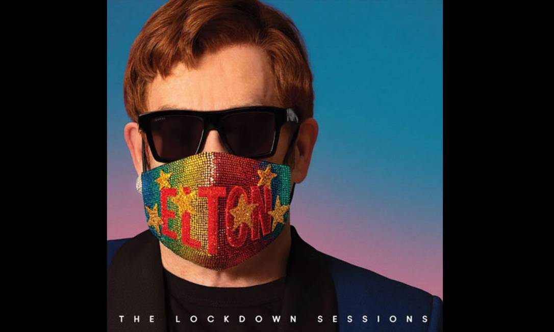 Capa do novo disco de Elton John, "The lockdown sessions" Foto: Divulgação