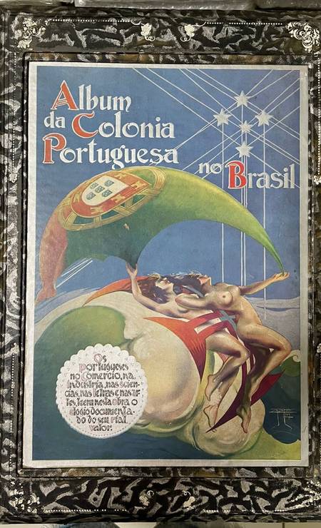 Livro "Álbum da Colônia Portuguesa no Brasil" foi doado pelo Real Gabinete Português de Leitura Foto: Divulgação