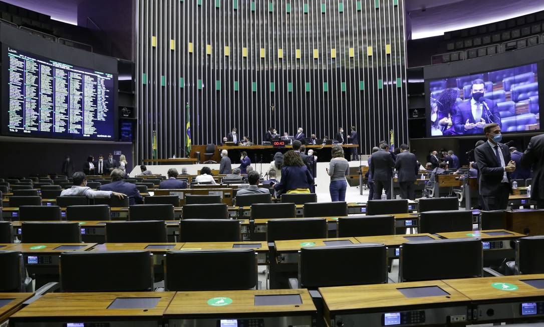 Plenário da Câmara dos Deputados, em Brasília Foto: Najara Araújo/Câmara dos Deputados / 17/08/2021