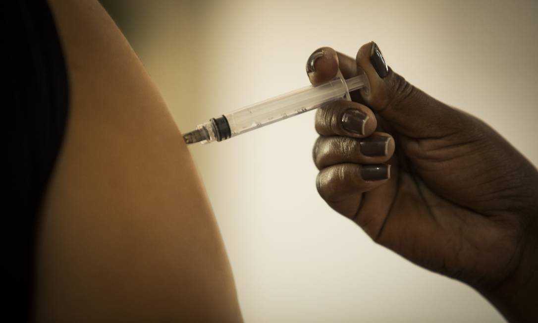 Vacinação no Museu da República, no Catete Foto: Guito Moreto / Agência O Globo