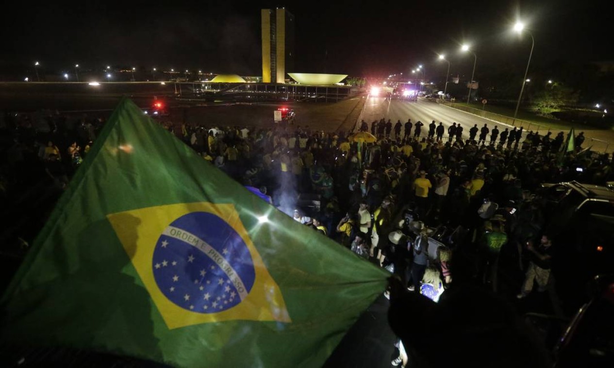 Ataques ao STF e a defesa do voto impresso devem dominar a manifestação, que terá a participação de Bolsonaro Foto: Cristiano Mariz / Agência O Globo