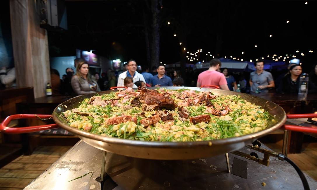 Prato da edição de 2019 do Festival Cultura e Gastronomia de Tiradentes, a última com presença de público, antes da de 2021, que começará em 18 de setembro Foto: Paulo Filho / Divulgação