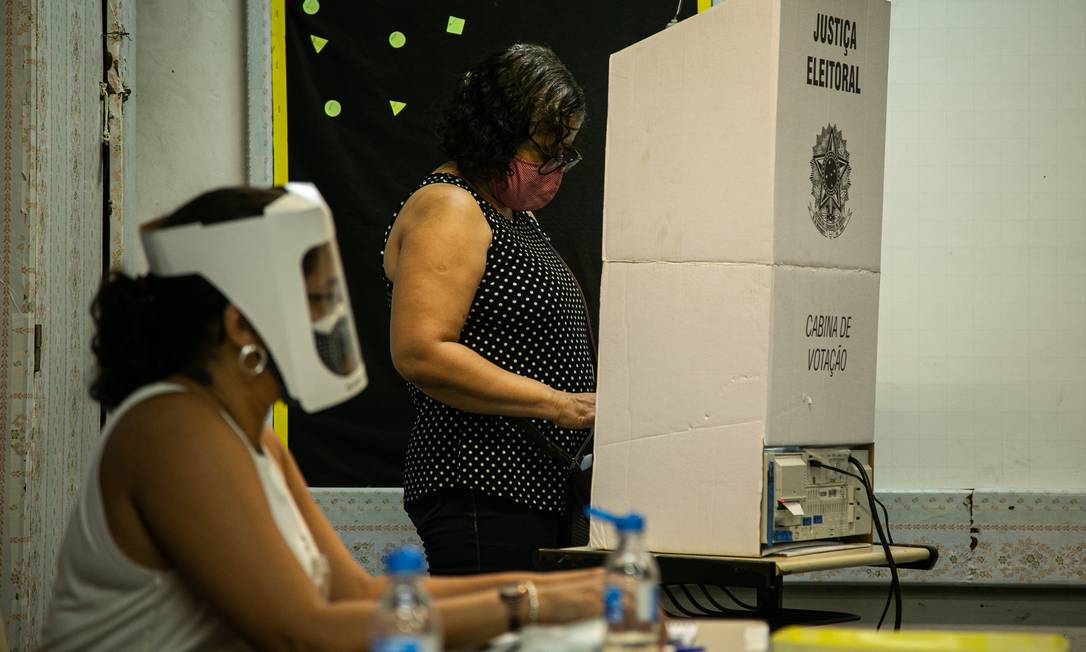 Primeiro turno das eleições municipais no Rio 15/11/2020 Foto: Hermes de Paula / Agência O Globo 