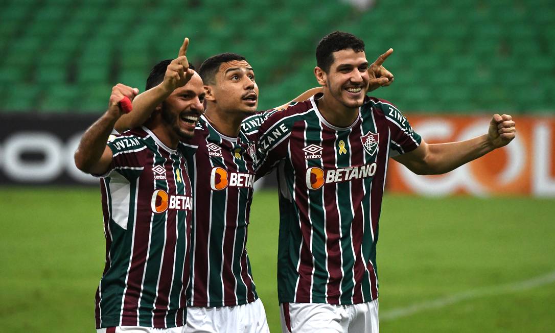 Gol de Nino na partida entre Fluminense x Sao Paulo, pela vigesima rodada do Campeonato Brasileiro Foto: Agencia Enquadrar / Agência O Globo