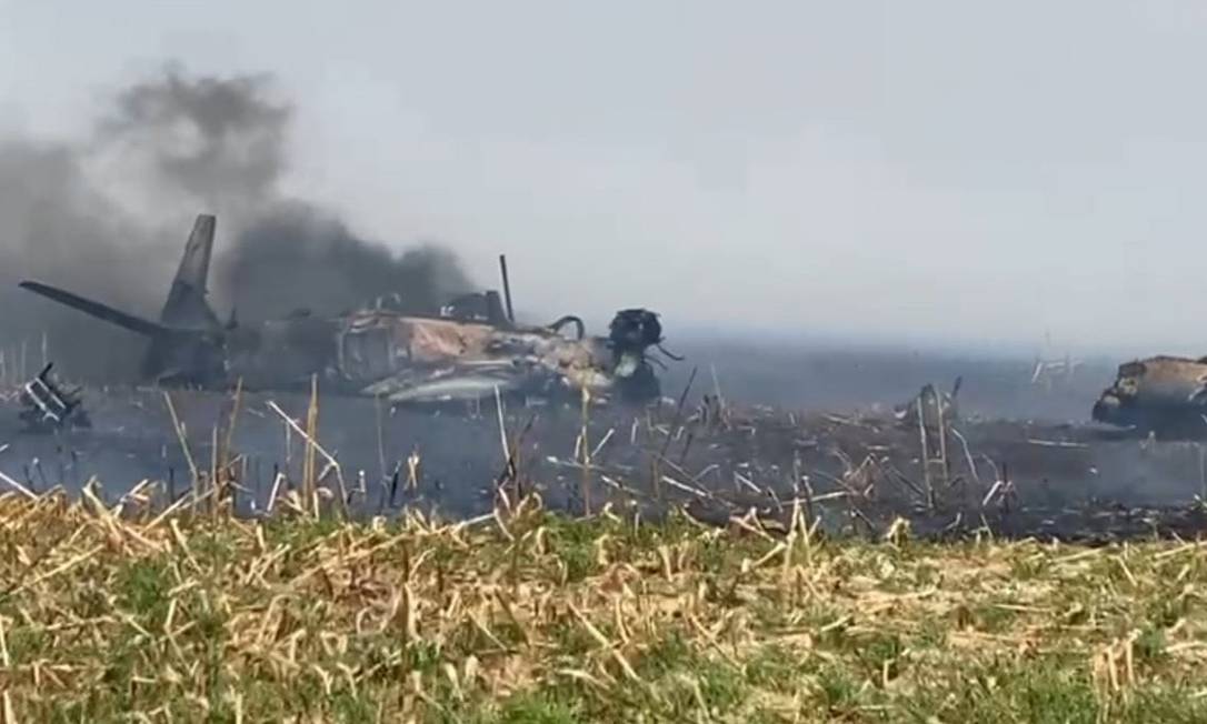 Caça da Força Aérea Brasileira caiu nas proximidades de Campo Grande Foto: Divulgação