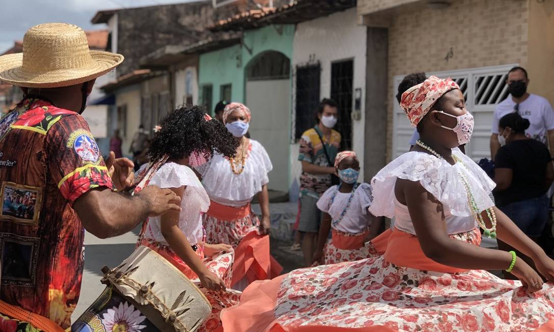 Tambor de crioula, manifestação artística tipicamente maranhense, no bairro da Liberdade, em São Luís Foto: Divulgação