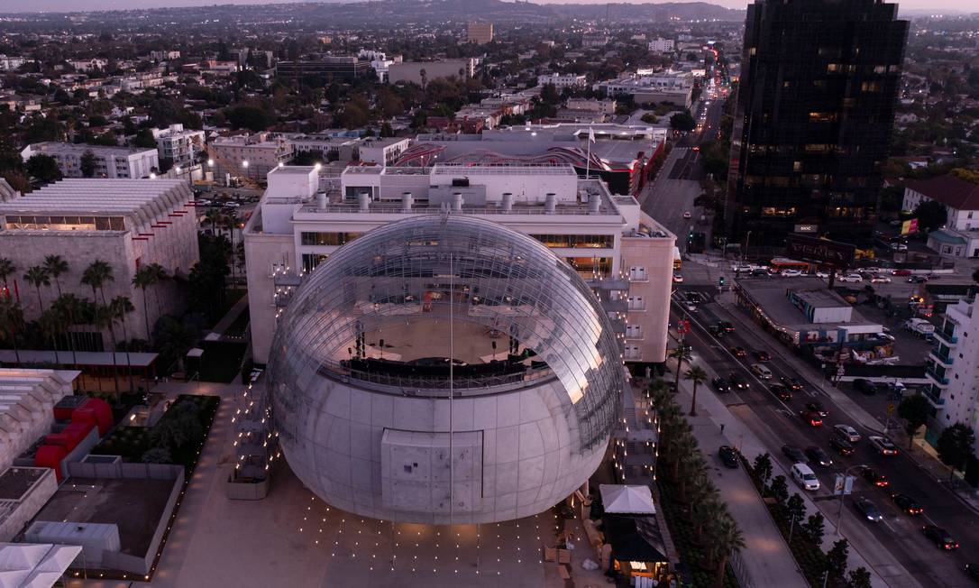 Imagem aérea do projeto do arquiteto italiano Renzo Piano em Los Angeles Foto: ROBYN BECK / AFP