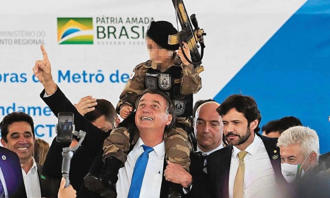 O presidente Jair Bolsonaro participa do evento 1000 Dias de Governo Foto: Rodney Costa/Futura Press