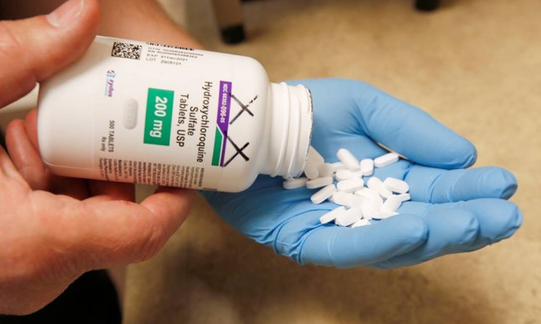 Comprimidos de hidroxicloroquina, medicamento ineficaz para tratamento da Covid Foto: George Frey/Reuters