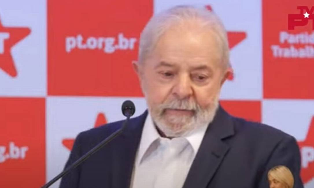 O ex-presidente Lula Foto: Reprodução/PT