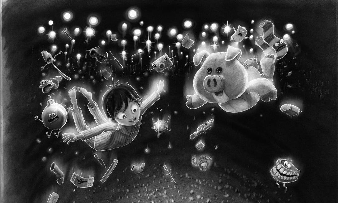 Ilustração de "Jack e o Porquinho de Natal" Foto: Divulgação