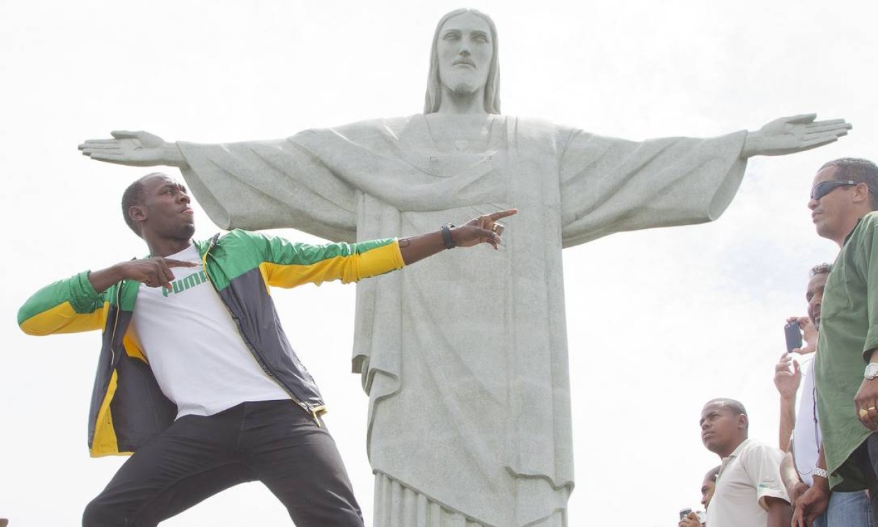 O velocista jamaicano Usain Bolt, bicampeao olímpico, em 2012 Foto: Ivo Gonzalez / Agência O Globo