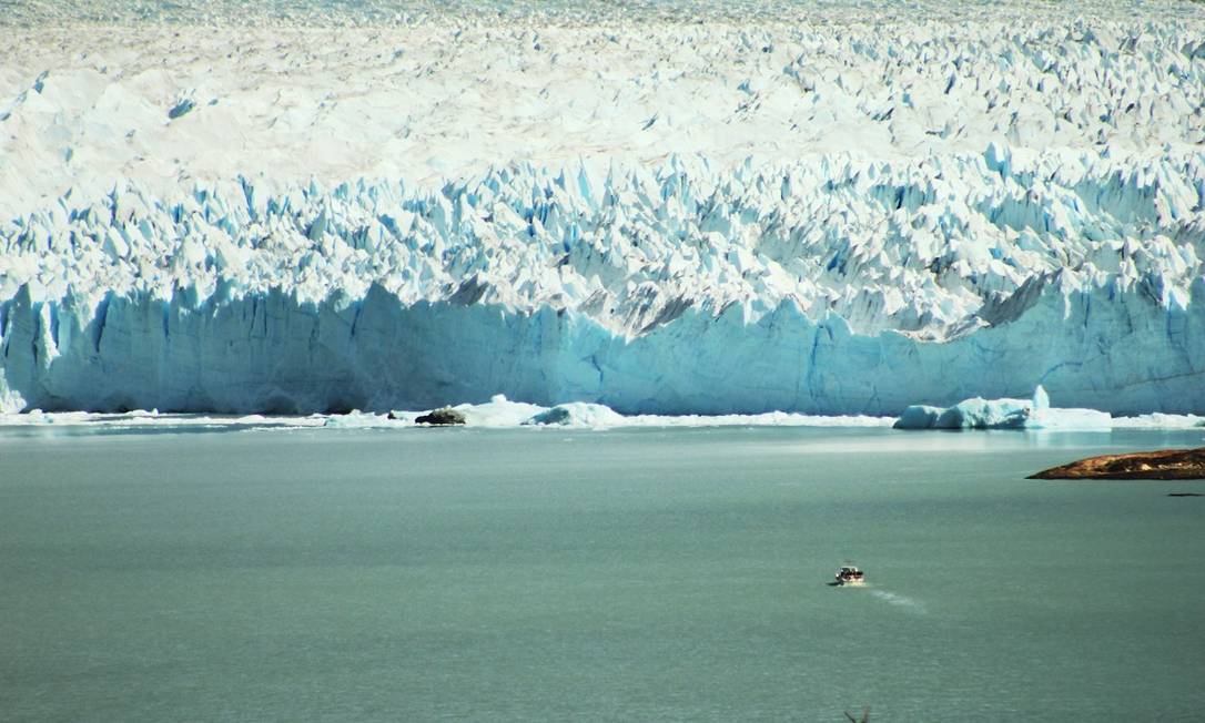 Glaciar Perito Moreno, a geleira mais famosa da Argentina, no Parque Nacional Los Glaciares, na província de Santa Cruz Foto: Divulgação
