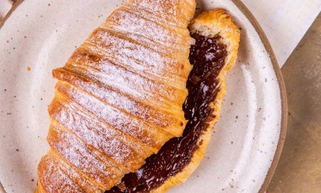 Croissant doce do João Padeiro & Co: em Botafogo Foto: Divulgação