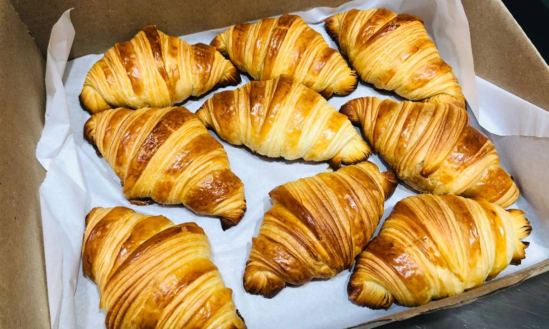 O Croissant da Hoop Bakery, negócio por encomenda: com manteiga e com carinho Foto: Divulgação