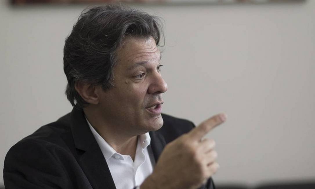 Fernando Haddad, ex-prefeito de São Paulo Foto: Edilson Dantas / Agência O Globo