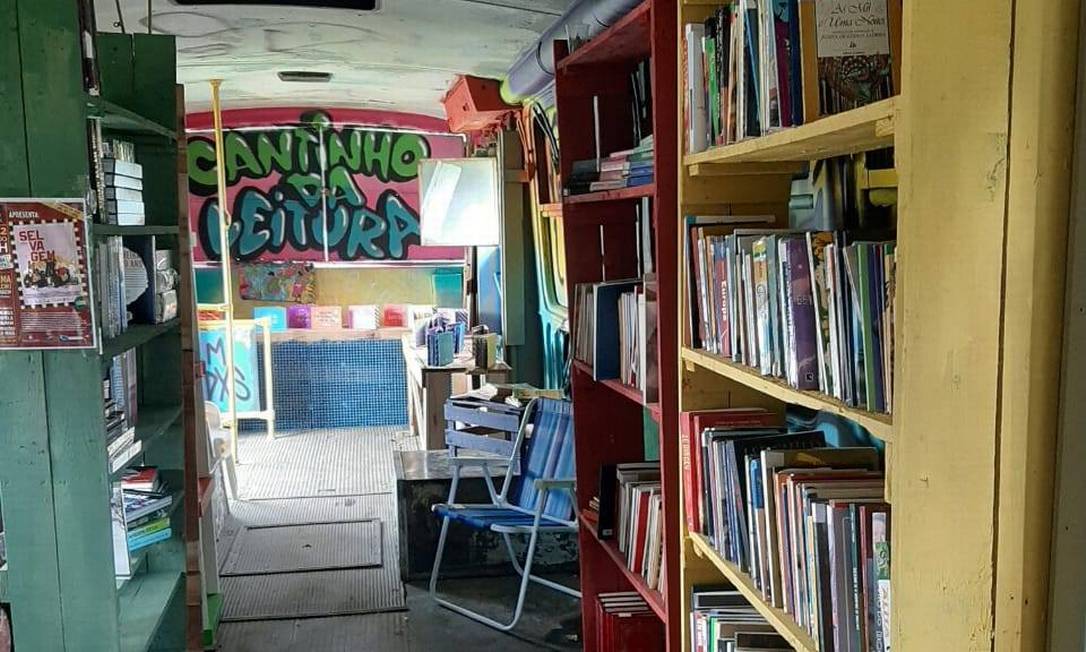 Biblioteca Comunitária Caminhos da Leitura, em Parelheiros, São Paulo Foto: Reprodução/Facebook