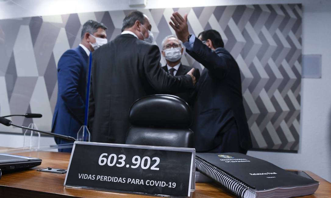 Comissão Parlamentar de Inquérito da Pandemia (CPIPANDEMIA) realiza reunião para apresentação do relatório final Foto: Roque de Sá / Agência O Globo