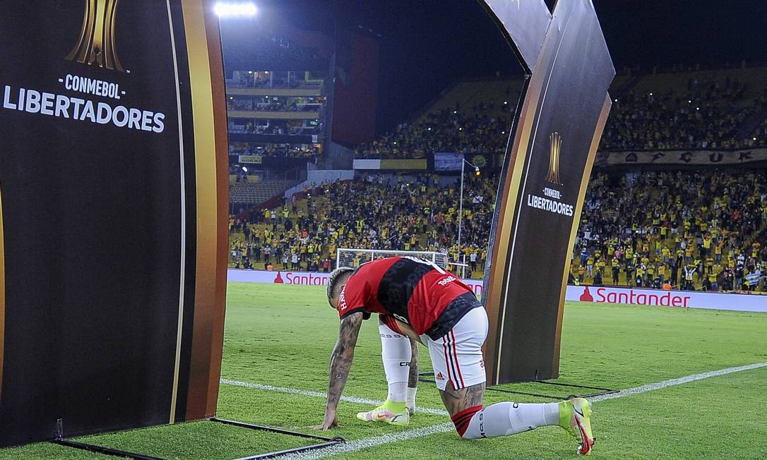 Flamengo fará final da Libertadores contra o Palmeiras Foto: Marcelo Cortes / Flamengo