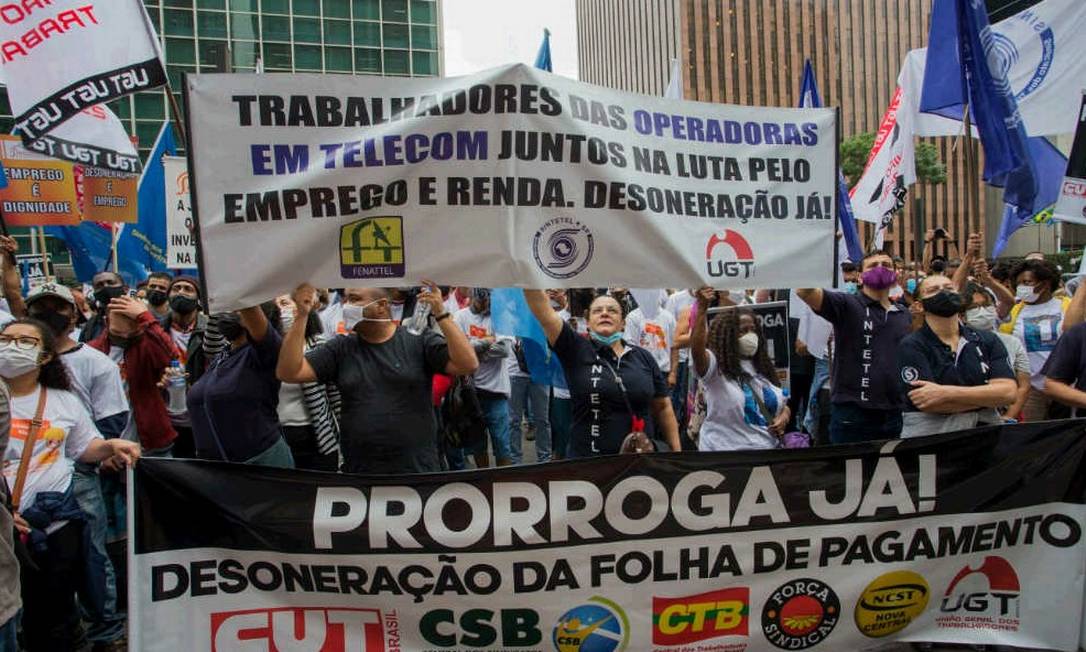 Centrais Sindicais Fazem Ato Em Defesa Da Desoneração Da Folha Jornal O Globo 8249