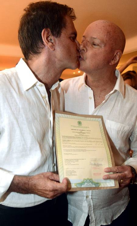 O casamento foi um marco nas uniões homoafetivas do país Foto: Divulgação