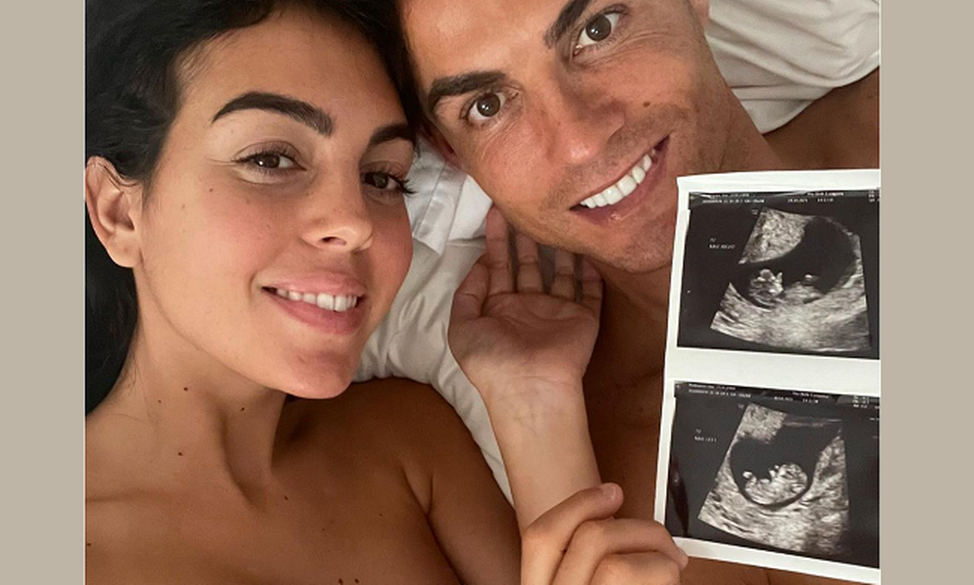 Cristiano Ronaldo e Georgina anunciaram gravidez de gêmeos Foto: Reprodução/instagram