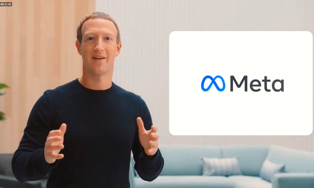 Mark Zuckerberg apresenta novo nome da empresa: Facebook Inc. passa a se chamar 'Meta' Foto: Reprodução/Connect