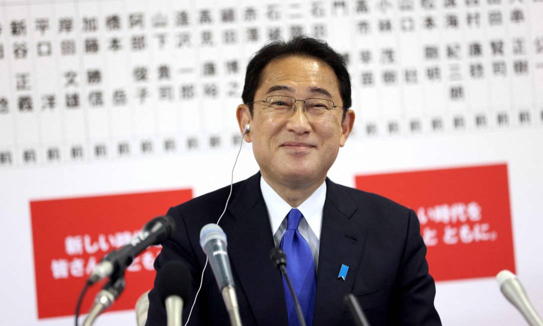 O premier do Japão, Fumio Kishida, quer assegurar crescimento de longo prazo Foto: BEHROUZ MEHRI / AFP