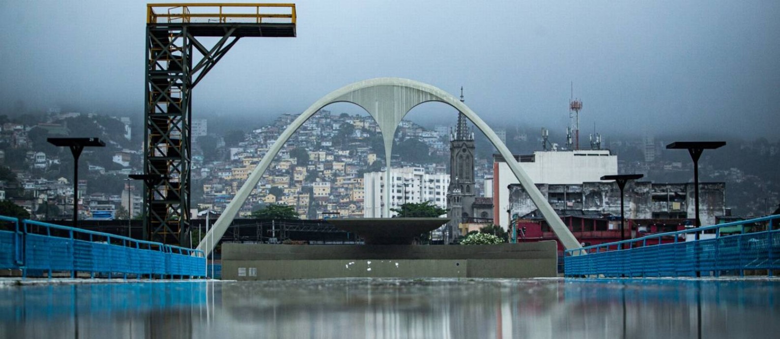Sambódromo da Marquês de Sapucaí Foto: Hermes de Paula / Agência O Globo