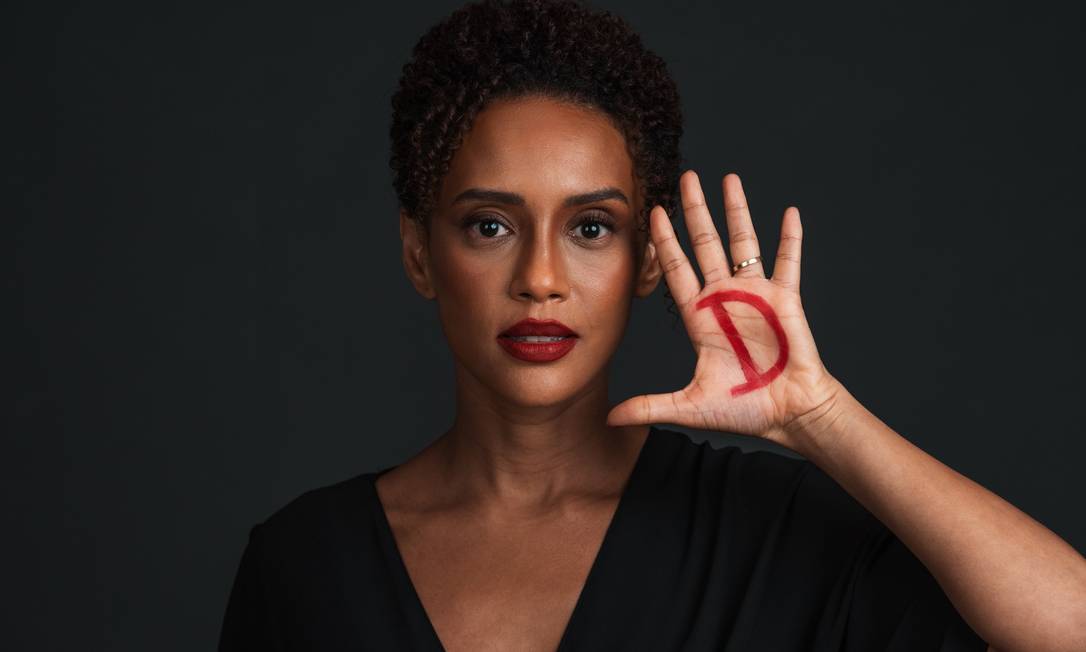 Taís Araújo para a campanha Stand Up, de L'Oréal Paris, contra o assédio Foto: Divulgação