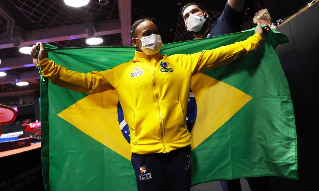 Rebeca Andrade dará bandeirada no GP de São Paulo Foto: KIM KYUNG-HOON / REUTERS