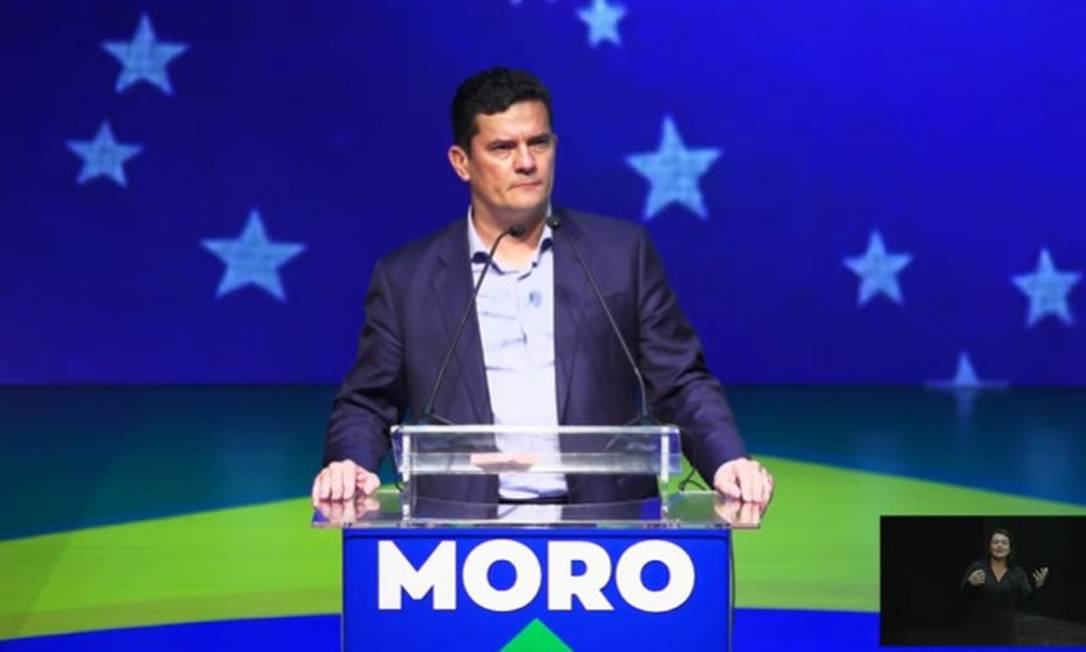 Em Brasília, ex-ministro Sergio Moro se filia ao Podemos e abre caminho para sua pré-candidatura à Presidência em 2022. Foto: Reprodução