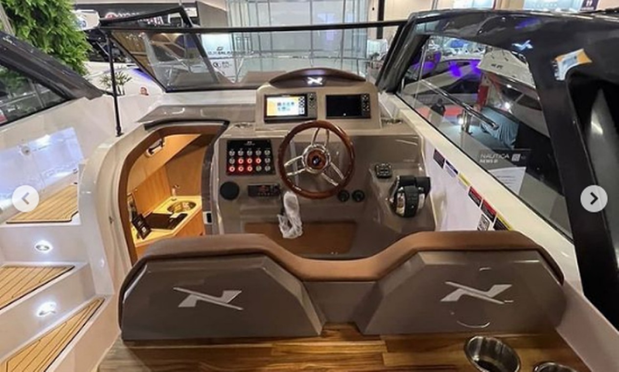 Modelo NX360, fabricado pela NX Boats, tem design moderno e jovial Foto: Reprodução