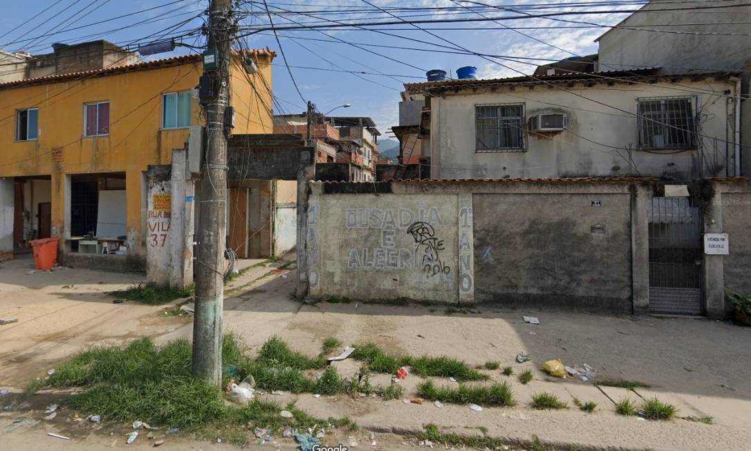 A vila da comunidade César Maia, em Vargem Pequena, na Zona Oeste do Rio, onde mora a família Foto: Reprodução / Reprodução