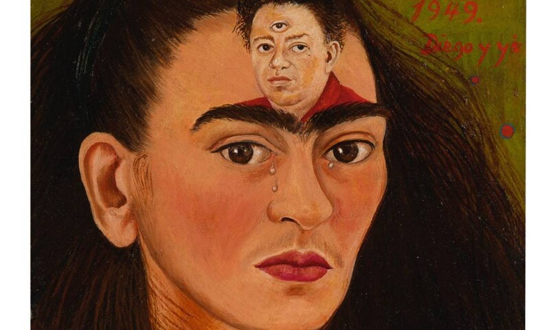 "Diego y yo", de Frida Kahlo: quadro foi arrematado por R$ 35 milhões Foto: Reprodução